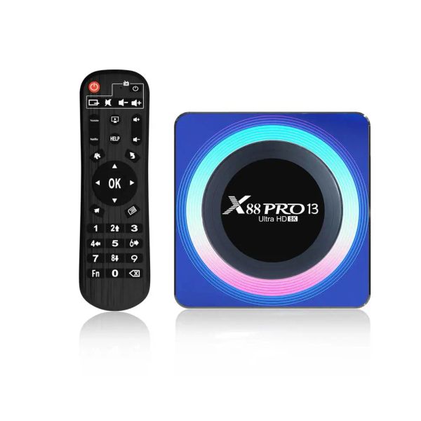 Box X88 Pro RK3528 8K WiFi6 Dual WiFi Smart TV Box BluetoothComptible 5.0 WiFi Receiver Media Player TV Box per Android 13.0