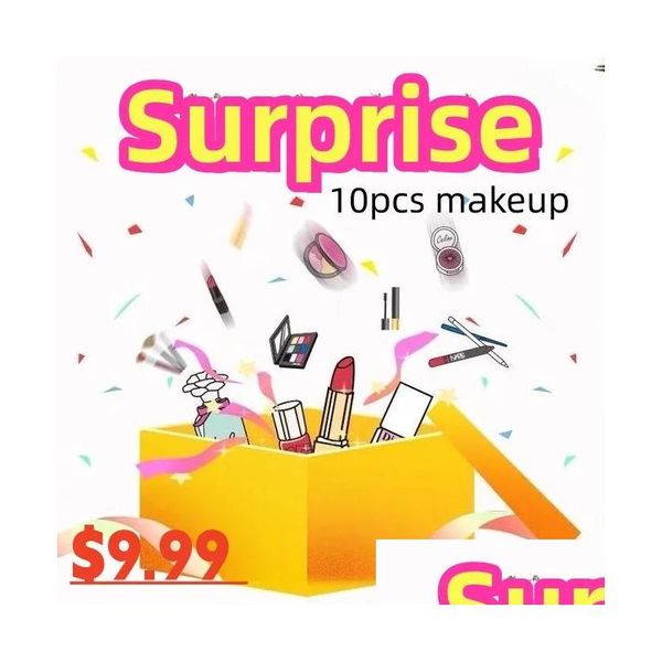 Lidschatten 10pcs Marke Make -up Set Set Surprise Exklusive Weihnachtsgeschenk Palette Lip Gloss Lippenstift Kosmetische Lidschatten Drop -Lieferung Gesundheit Bea otdku