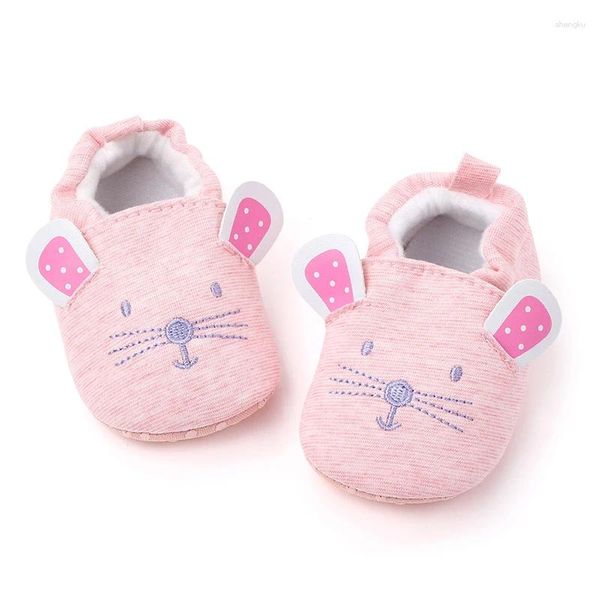 First Walkers Baby Girl Fumettoni Farpone Sole Sole Sole Walker Crib Scarpe per festival per festival Documento di Mick Mouse Design