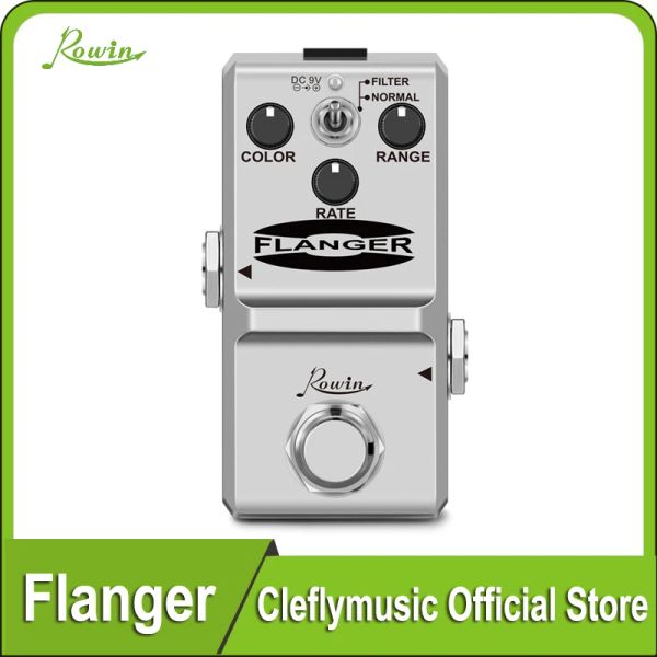 Guitar Rowin LN312 Nano Pedal Flanger per chitarra per il basso elettrico di chitarra True Bypass 2 Modie