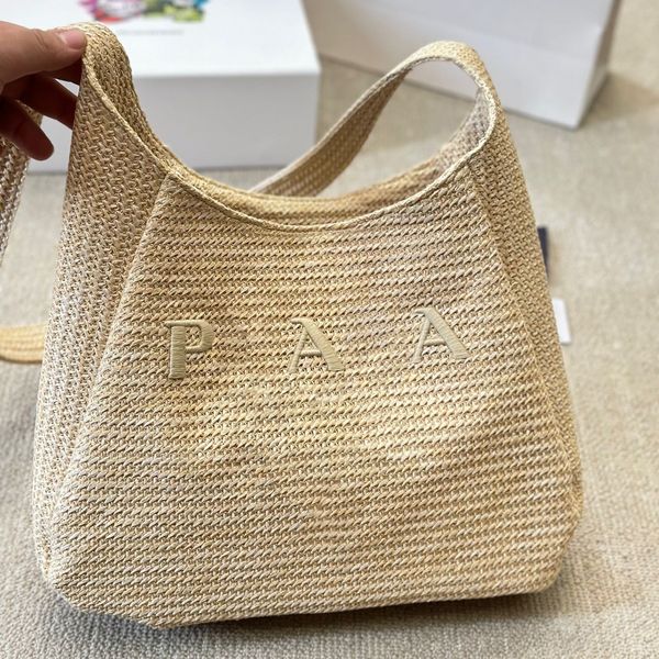 Bolsa de designer bolsa de luxo bolsa de ombro de palha praia saco de crossbody verão mulheres hobo transvers body saco de bolsa casual bolsas de bolsa de bolsas Hollow Hollow