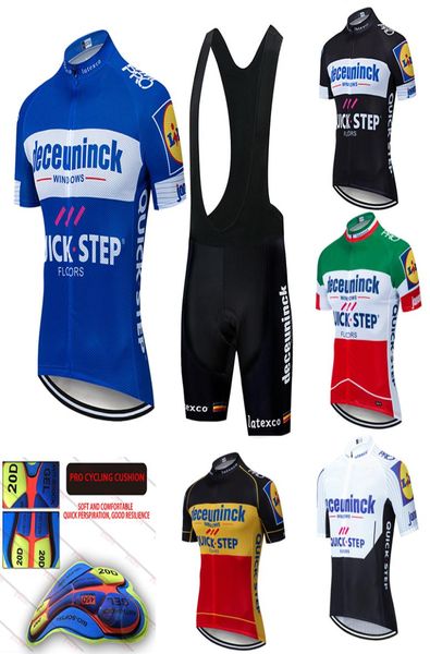 2020 Новая Quick Step Team Cycling Jersey Gel Pad Shorts Set Mtb etixxl ropa ciclismo mens pro Лето -велосипед