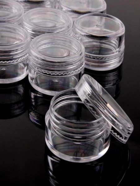 100pc 235g Probe Clear Creme Jar Mini Kosmetische Flaschen Behälter Transparent Topf für Nagelkunst kleiner klar dose für 4490969