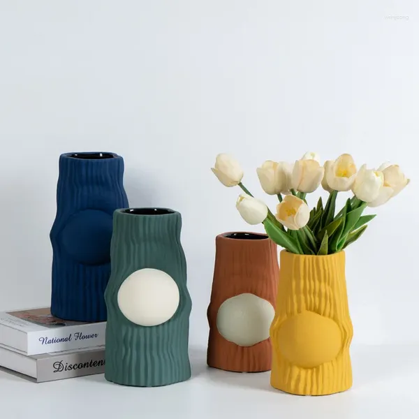 Vasi decorazioni per camere nordiche moderne decorazioni per la casa moderna decorazioni di vasi di fiori in ceramica per ufficio