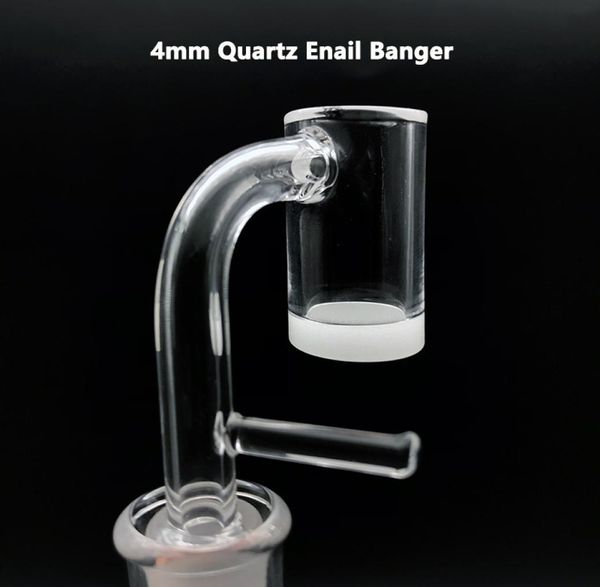 4 mm abgeschrägte Kante undurchsichtiger unterer Quarz -Enail -Banger mit 16 mm 20mm Raucherabkabel Nagel 10 mm 14 mm 18 mm männlicher weiblicher Quarz E Nägel Banger6299024