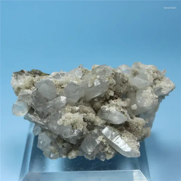 Estatuetas decorativas coluna de cristal mineral natural minerais associados formam uma coleção de amostra de ensino exclusiva do original