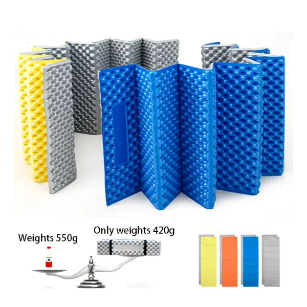 Almofadas de acampamento Mat Ultralight Sleeping Pad Outdoor dobrável colchão de colchão de barraca de piquenique para caminhada equipamento de trekking à prova d'água