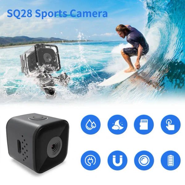 System SQ28 Überwachungskamera Hochauflösende Echtzeitüberwachung Infrarot Nachtsicht 1080p Outdoor Sports DV -Kamera für Zuhause