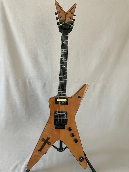 Custom D3 Southern Cross Dimebag Guitar Flame de guitarra Mapleer