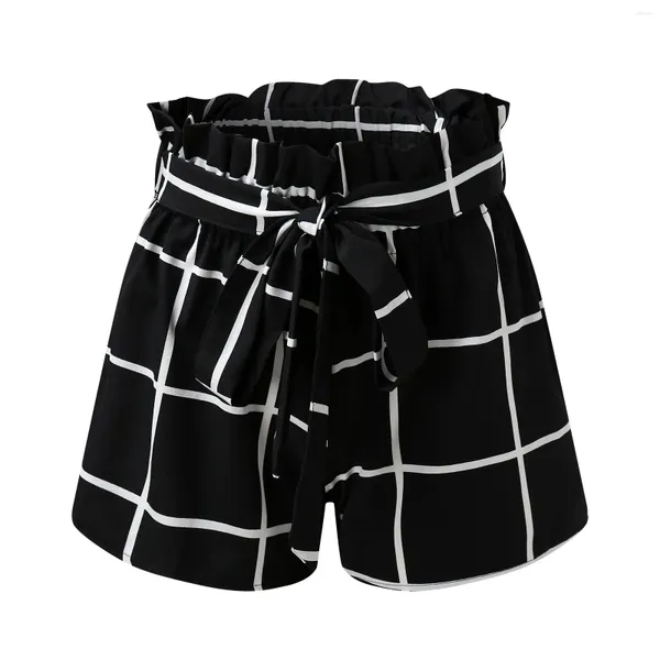 Shorts femininos moda calças de cintura alta casual esportes de vôlei solta de vôlei solta