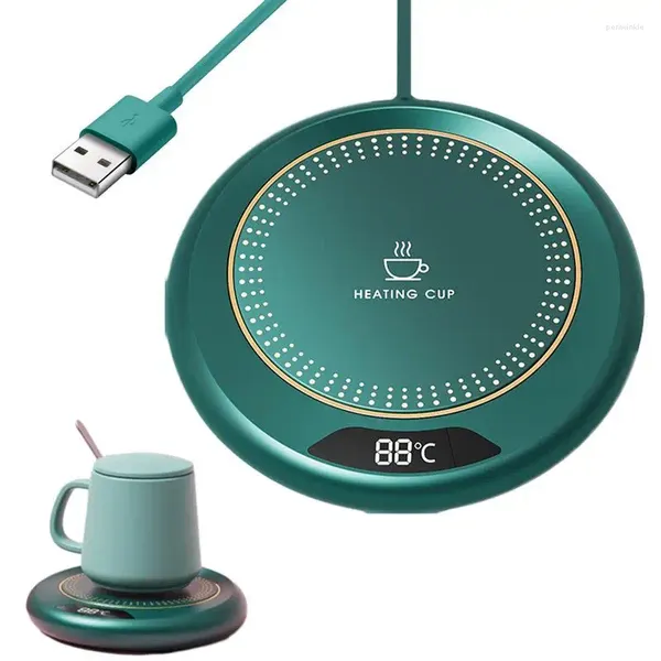 Tapetes de mesa USB xícara mais quente portátil 20w Caneca de café Aquecimento Smart Plate Termostático Milk Tea Water Pad Pad aquecedor