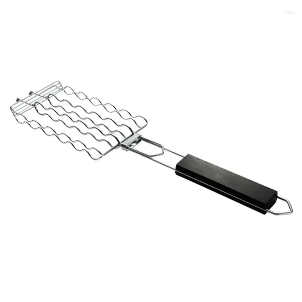 Ferramentas Grill Basket Stainless Steel BBQ Tool Acessórios de grelha de churrasco rack