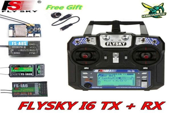 Flyskyfsi6 i6 2 4G 6CH AFHDS 2A RDIO trasmettitore IA6B X6B A8S R6B IA6 Ricevitore dell'aeromobile elicottero FPV UAV27269300511