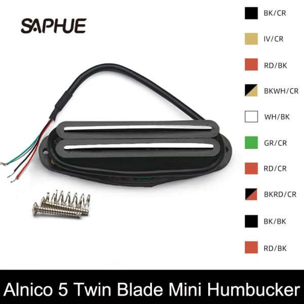 Cavi ALNICO 5 Dual Hot Rails Pickup Humbucker singola bobina dimensionata per parti di chitarra ST/Sq 9K multicolour