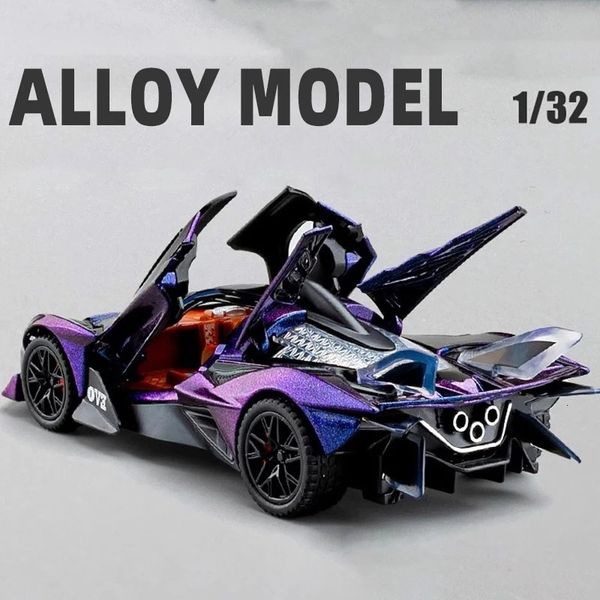1 32 1/32 Apollo Project Evo Alloy Diecast Model Model Car Model с коллекцией Sound Light Toy For Boy Adult Festival Gifts 240402