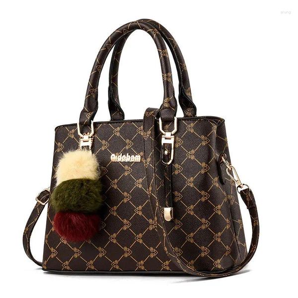 Bolsa de ombro de ombro de alta qualidade Bolsa feminina de luxo versátil Single Crossbody Bag Fashion Fashion requintado Mulheres impressas 2024