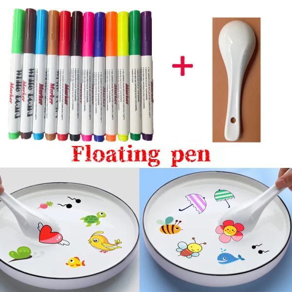 Penna di pittura ad acqua novily magica penna colorata penna penna galleggiante penna per acqua doodle per bambini Montessori Early Education Toys