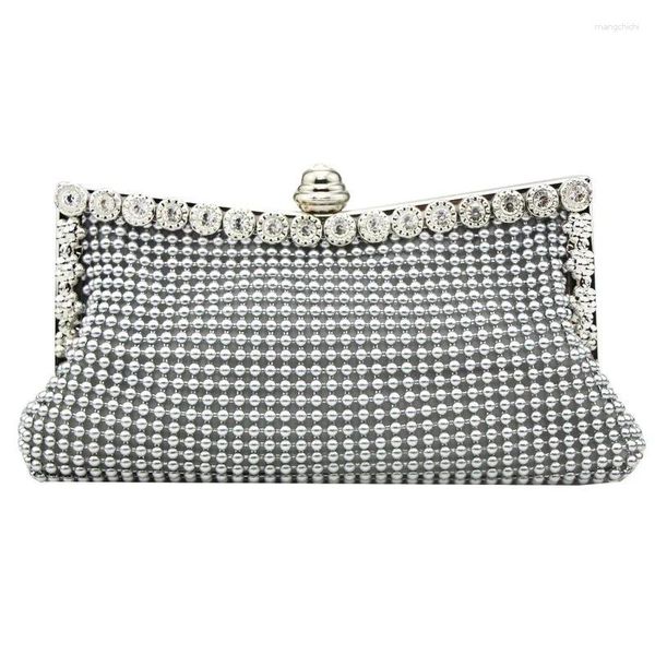 Borse da sera Gold Clutch Borse Biltter Designer Elegante Woman Party Vintage Bridal Borse Silver Borse