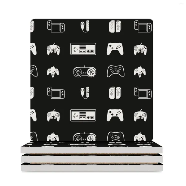 Table Mats Video Game Game Controller Console retrò in Model Ceramic Coasters (Square)