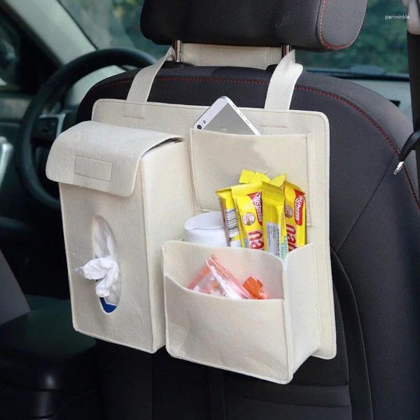Aufbewahrungstaschen kreativer Cartoon -Autositz -Rückzug Organizer Hang Bag Baby Kinder Spielzeug Reiseschutzschutz Automobile Innenraumzubehör