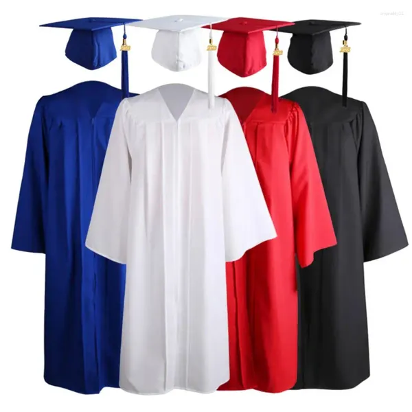 Set di abbigliamento 1 set abito accademico abito morbido nappa anti-pilling 2024 Superno di laurea delle scuole superiori