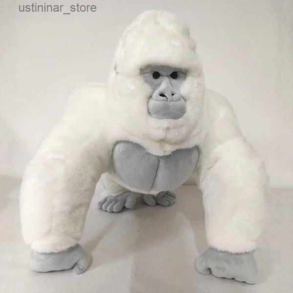 Doldurulmuş peluş hayvanlar 50 cm büyük beyaz maymun hayat benzeri orangutan komik maymun bebek uzun kol yumuşak peluş oyuncak çocuklar için ideal hediye ve dropshipping l47