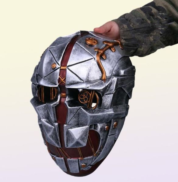 Dishonored 2 Corvo Attano Mask Cosplay GFRP Maskeleri Yetişkin Cadılar Bayramı Kostüm Prop G09109748111