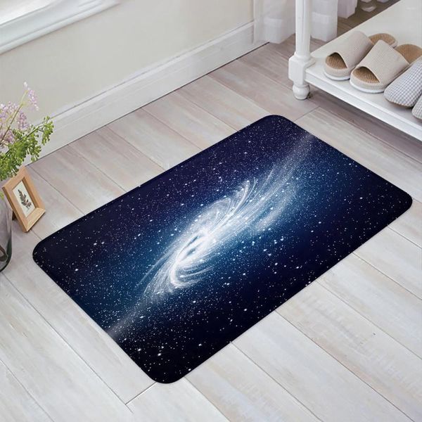 Tappeti tappeti di cielo stellato di galassia universale per soggiorno tappeto tappeto tappetino da letto corridoio portiere portiere per bambini decorazione