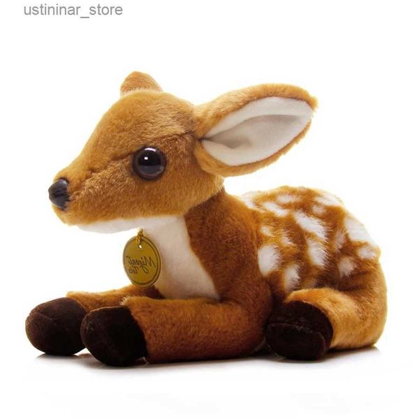 Animais de pelúcia de pelúcia Sika Deer High Fidelity Anime fofo de pelúcia brinquedos de luxuos