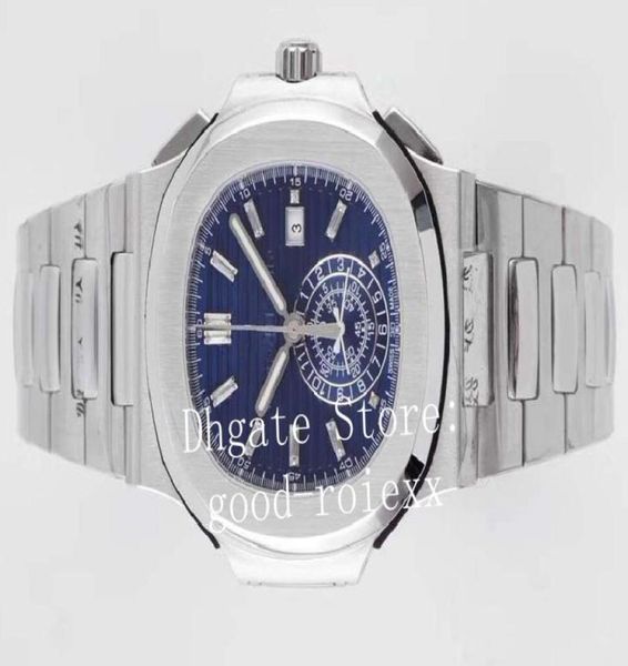 3 Color Men039s White Blue Watch Men Automatic Charnograph Watch Calendar Valjoux Chrono5980 3K Factory Eta Sport Steel 4054154008