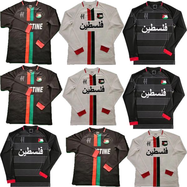 Servizio a maniche lunghe 24 25 Maglie da calcio da uomo Palestino Maglie di allenamento ALL'ALCINAZIONE SETTA NAZIONALE PALESTINE 2024 2025 JIMENEZ BENITEZ CORTES SHILT SHIRT SHIRT