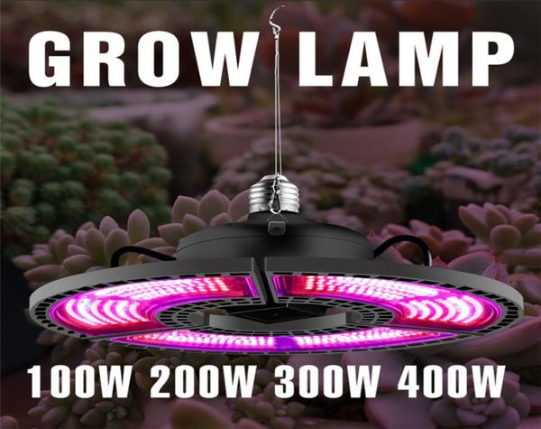 LED Spectrum completo 100W 200W 300W 400W Grow Light LED Plant Lamp E27 Flor Seed Hydroponic Bulbo 220V E26 Lâmpada de cultivo 110v3824955