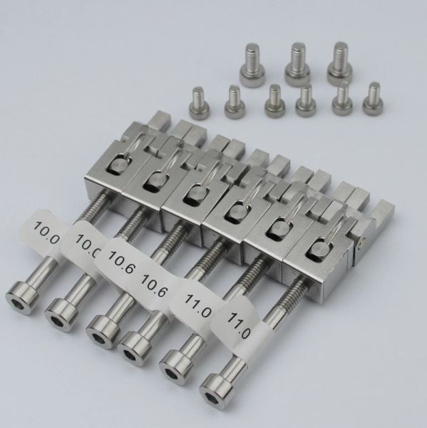 Cavi 1 Set 6 corde Sella in acciaio per chitarra elettrica per fr Tremolo System Bridge con vite