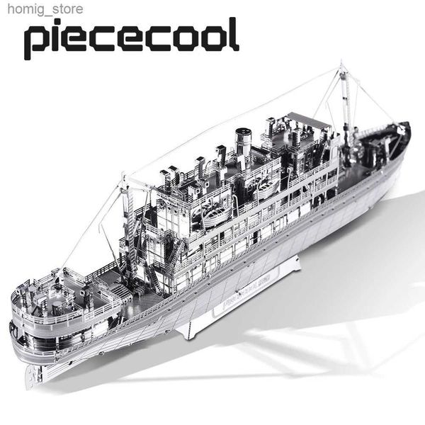 3D Puzzles Puzzas de metal 3d de lixo the Crossing Model Kits Ship Jigsaw Toys for Adult Building Kits Gifts DIY para Teen Y240415