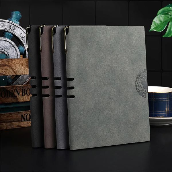 Agenda Organizer Hardcover Note Buch Office School Supply PU Leather A5 Notebook Notizbuch Diary Business Journal Planer 240415