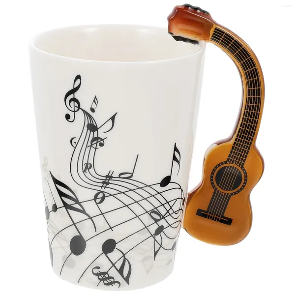 Becher Keramik -Tasse Milchbehälter Kaffeetasse Espresso Haushalt Wasserdeckel Trinken Musikinstrument gestaltet Mehrzweck