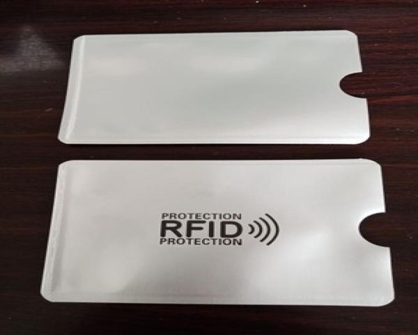 Aluminiumfolie RFID -Abschirmhülsen magnetische IC -Kreditkartenverpackungsbeutel Anti -Diebstahl Halter NFC Blockierschutzschutz Wallet7336589