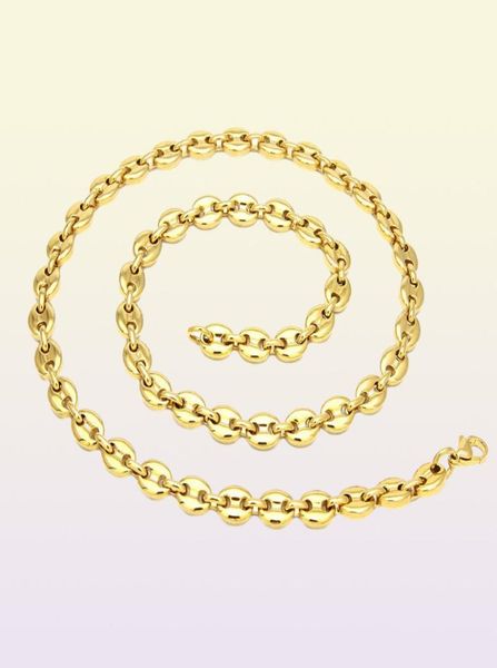 Chain Chain Link Chain de 74 mm para homens de aço inoxidável e link de colares de corrente de moda de moda de hip hop joalheria7165552