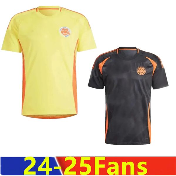 24/25 Maglie da calcio della Colombia James 2025 Shirt di calcio della squadra nazionale Columbia Set Away Set Camisetas 2024 Copa America D.valoyes Arango C. Chucho Cuadrado