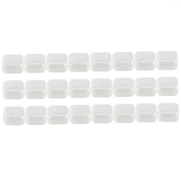 Garrafas de armazenamento 24pcs pequenas contas de plástico transparente