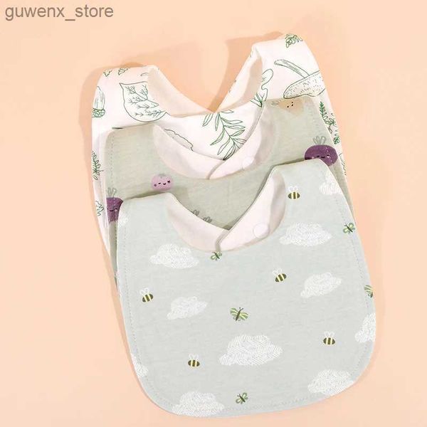 Bibs Burp Cloths Cotton Baby Bibs Math Feeding Drool Bib Cute новорожденный мультипликационный принт Burp Bandana for Kids Boys девочки мягкое полотенце слюны Y240415Y240417QBTE