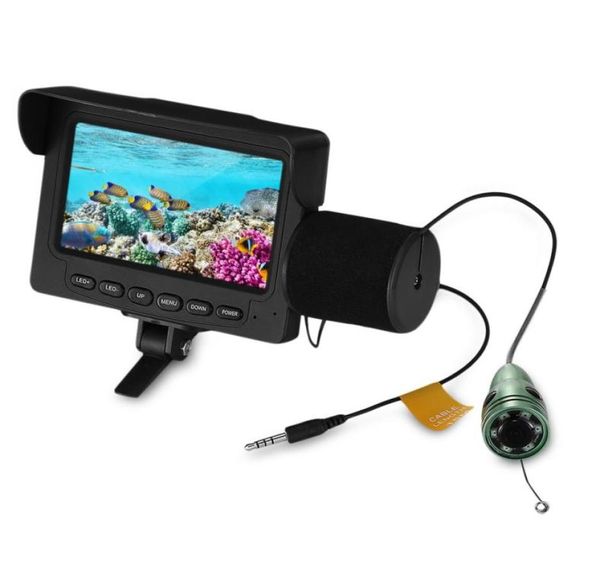 Fish Finder Underwater Led Vision Disking Camera da pesca da 15 m Cavo 1000TVL 43 pollici LCD Monitor8542658