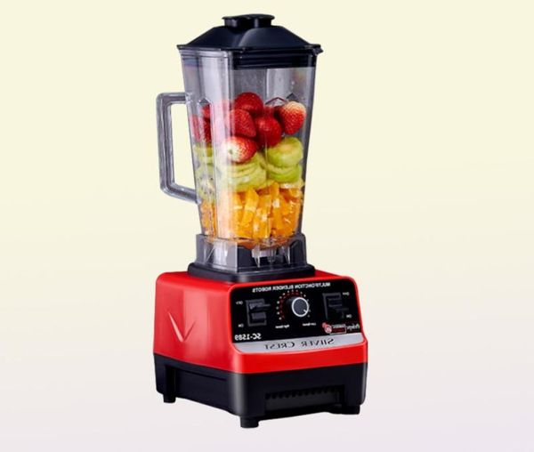 Liquidificador de alta potência Mixer Mixer Misturadores comerciais pesados Juicer sem BPA Smoothie Milkshake Bars Fruit Food Processor7258403