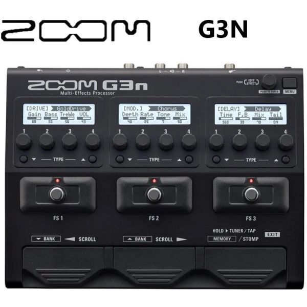 Kabel Zoom G3N E -Gitarre Multi Effector Processeur Stomp Pedale mit automatischer Speicherfunktion