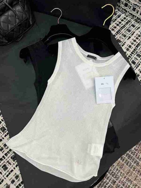 Frauen Tanks Camis Designer Sommer Nanyou Gaoding Cha kleiner duftender Wind Lotus Blattkante Handwerk Rundes Hals Maulbeer -Seidengarn -Dünn -Tanktop für Frauen QEF8