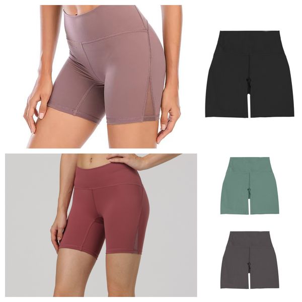 Shorts per motociclisti per allenamento ad alta vita ad alta vita che gestisce i leggings di yoga corti da ginnastica soft palestra