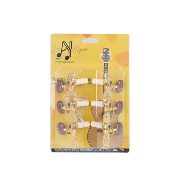 Cabos Cabeças de ajuste de ajuste de guitarra clássica PEGS TENHAS DE TIXA DE TENHA DE NYLON STRINGS 3+3 TIMADORES GXMF