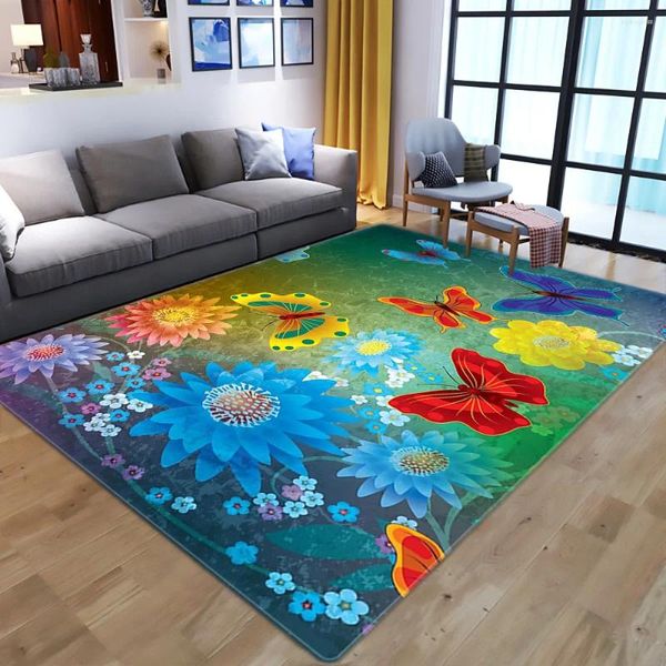 Tapetes 6895 nórdicos tie-dye tapete por atacado de luto de luto de luxo de estar de cama de cama de cobertor Chopse para decoração de casa