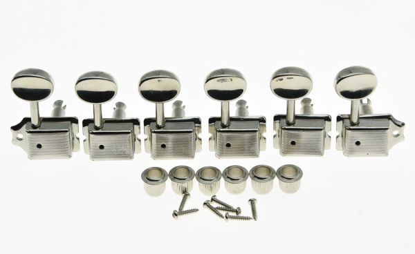 Guitar Kaish Vintage Tuning Keys Tunners Machine Heads Nickel Fits St Tl