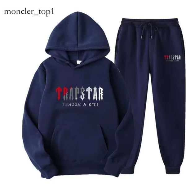 TRAPStar Tracksuit Brand Designer Men's Tech Track Terno Hoodie Europa Europa Rugby de futebol de basquete Americano Com duas peças com jaqueta de capuz de manga longa feminina 6995